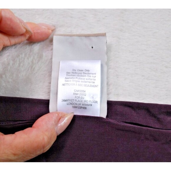 Anthropologie DOLAN Left Coast Plum Purple Long Sleeve V-Neck Dress Size S - Picture 5 of 6